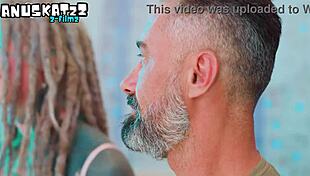 Hippie chick takes big cock in ass with atm