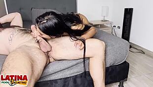 did this latina really take a huge facial on her first casting
