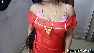 indian desi hot bhabhi talks hindi during devar chudai