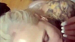 lover spits on huge cock and sucks