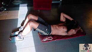 Workout keeping fit wit my fitness trainer hes so hott i got an amazing workout