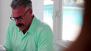 Feet cheat with step daughter footjob