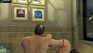 Gta 5 trevor and amanda in the bathroom