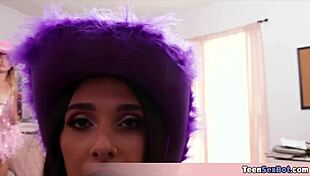 stepsister costume party ends in taboo fucking after big dick billy arrives
