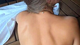 I continued my acquaintance with a married slut in a sauna at her invitation