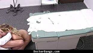 Doctor gets close and personal with his horny patient - doctorbangs
