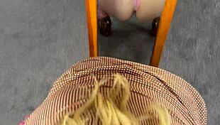 she drinks all my cum after sucking with lipstick on