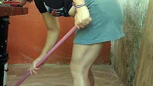 wife left so hot short maid grabbed my cock putting it deep inside her 😏
