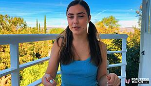 florida teen violet dawn risky outdoor exhibitionism and pov fuck
