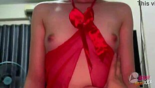 Cute girl loves when dripping in her pink pussy