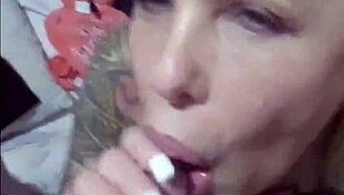 lover spits on huge cock and sucks