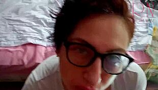 Pov the bitch sucks her buddys dick point of view a man fucks a slut in the mouth without panties woman pulls her pussy masturbates 115 😈