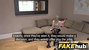 Fake agent uk amateur big tits milf sucks cock for cash
