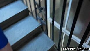 Pretty eurobabe mia evans gets slammed hard outdoors