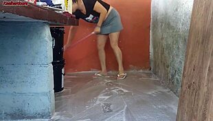 wife left so hot short maid grabbed my cock putting it deep inside her 😏