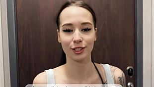 Step sister borrows money and pays back with wild sex
