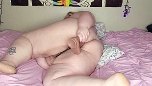 Sloppy lube anal playtime