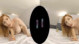 Alluring Redhead Milf Uses Vibrator On Shaved Pussy
