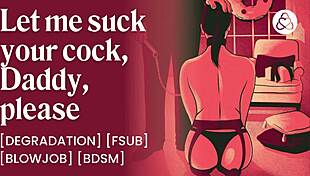 Facial on submissive brat wanting to be daddys toy in bdsm