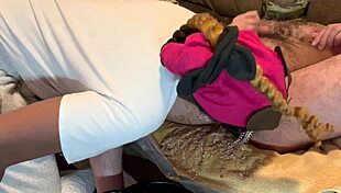 filthy black pig pukes and rims her master hard