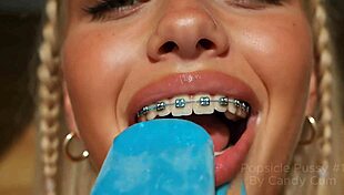 A i popsicle pussy cute college coed