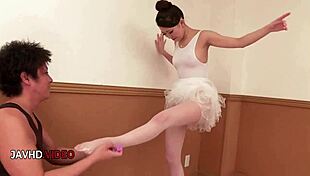 Jav ballerina finishes show with creampie fantasy