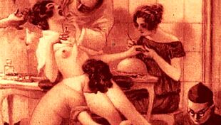vintage erotic art displays classic beauty