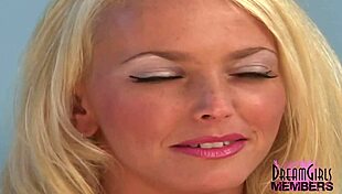 blonde bombshell bares big tits in first ever video