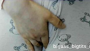 rubbing pussy while wearing pajamas at home