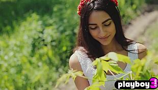 hot russian babe cira nerri showing off hot body during sexy outdoor posing session