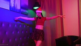 She dances to the last christmas song
