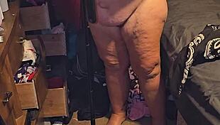 old guy gets golden shower while sucking cock
