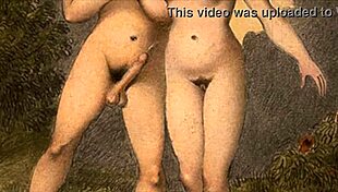 vintage erotic art on display
