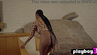 ebony teen nyla shows perfect body while posing naked