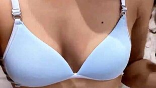 Sweet princess in underwear gets very horny