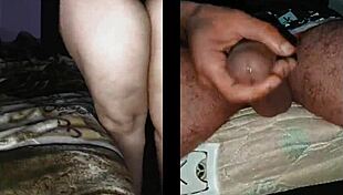 Arab sex wife playing with pussy in lingerie homemade