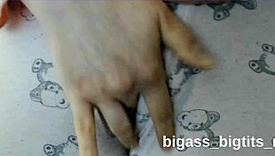 rubbing pussy while wearing pajamas at home