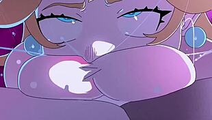 Princess peach gives deepthroat fun