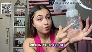 College girl shares breastfeeding tutorial with viewers
