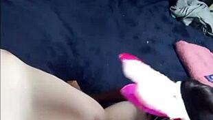 Hot black princess sucks white cock deeply