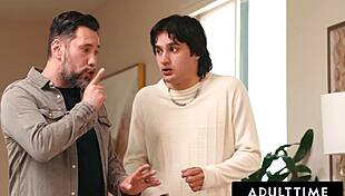 virgin boy teams up with stepdad to fuck stepmom