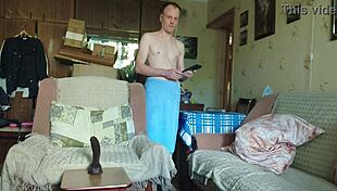 lanatuls rides black dildo as anal slut in moscow