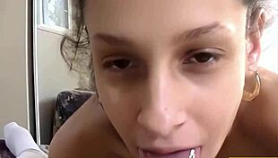 petite latina alexis sucks off grandpas cock slowly