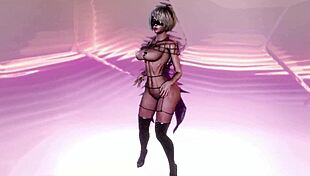 evil gothic 2b in chains does femdom