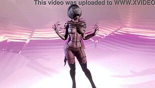 evil gothic 2b in chains does femdom