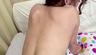 japanese teen with big saggy natural tits at uncensored jav creampie pov