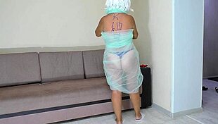 Step mom helped her relax with anal sex