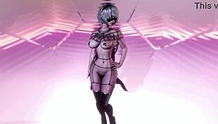 evil gothic 2b in chains does femdom