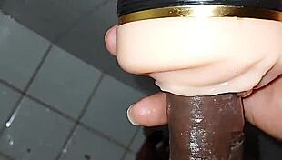 Amateur jerks off his big cock in homemade video