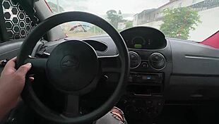 latina paid taxi with rough fuck